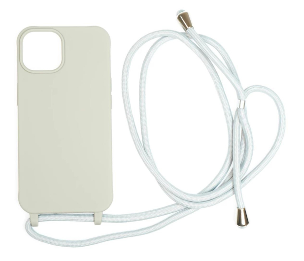 Mobile Origin Lanyard Case do iPhone 14 light grey LYC-S-LGR-14 - 1248894 - zdjęcie
